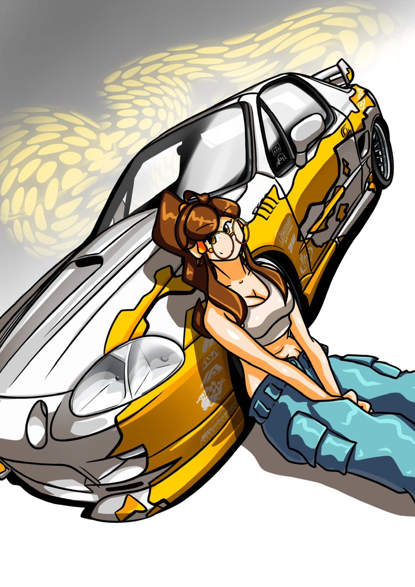 Something I wanted to make for a long time with a mock-up of Asa as a model  and feature for Import Tuner., image size:848x1200