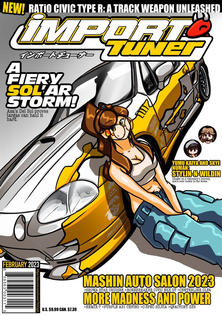 Something I wanted to make for a long time with a mock-up of Asa as a model  and feature for Import Tuner., image size:848x1200