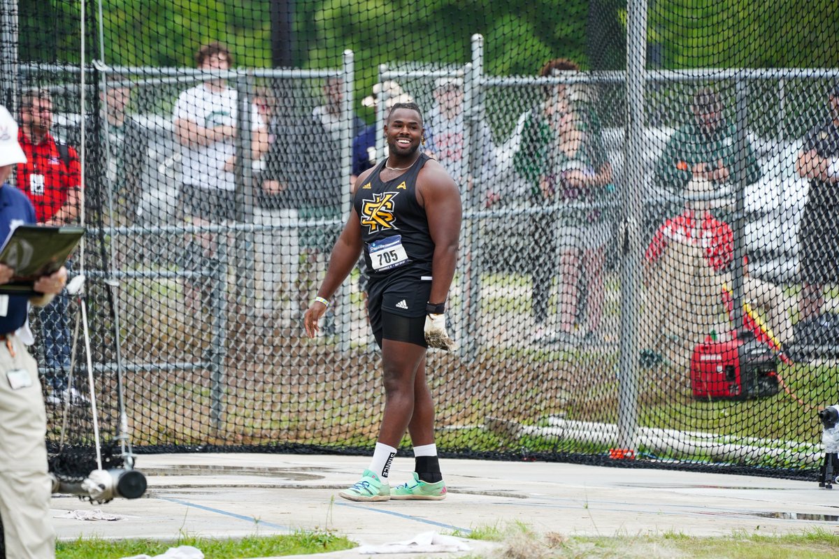 ▫️ Has made 6️⃣ throws over 70m in the hammer throw this season

▫️ Secured gold at the #ASUNTF Championship on May 11 with a mark of 70.74m (232’1)

#ThinkBigger | #HootyHoo