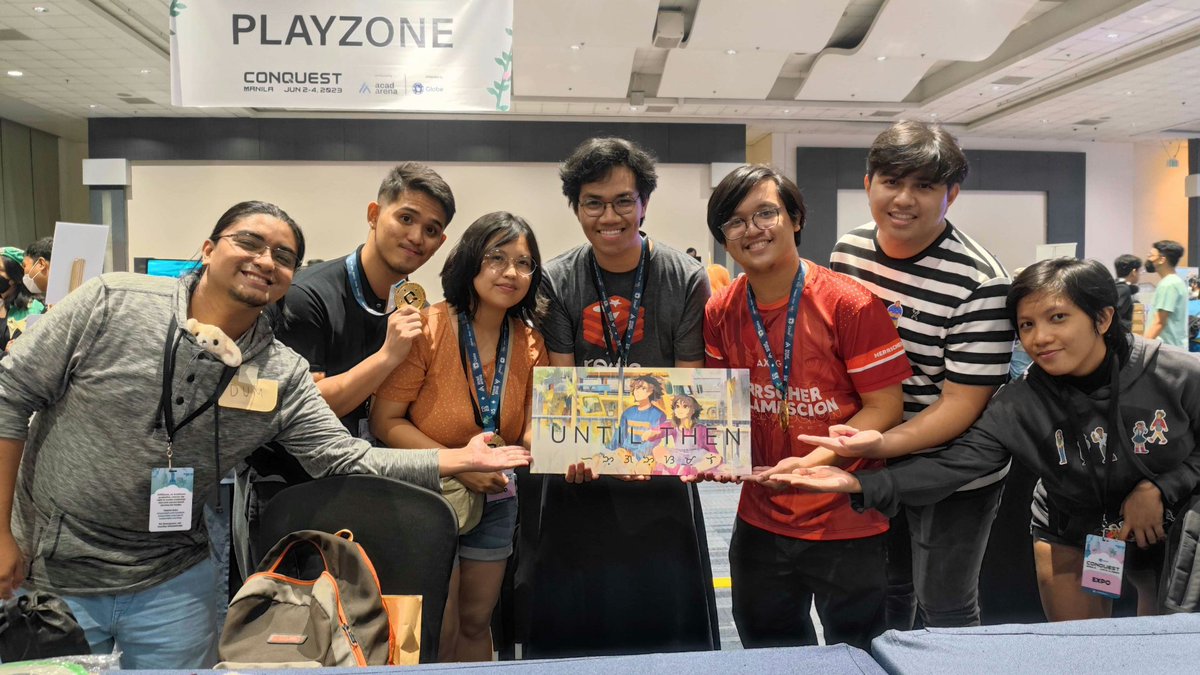 Our game won four awards at CONQuest 2023!! 🏆

- Best Game
- Best Narrative
- Rising Indie Award
- Diversity Award

Thank you so much to <a href="/igg_philippines/">Indie Games Group IGG PH 🇵🇭</a>, <a href="/CONQuestPHL/">CONQuest Festival 2023 ☁️</a>, and <a href="/acadarena/">AcadArena</a> for the recognition 😊

#CONQuest2023 #IGGPH