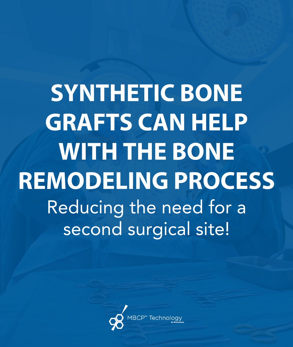 Did you know among #syntheticbone grafts, Calcium Phosphate (CaP) materials were rapidly preferred as they can be part of the bone remodelling process?

Stay tuned for more information on the different types of #bonegraft material and their impact on surgical outcomes.