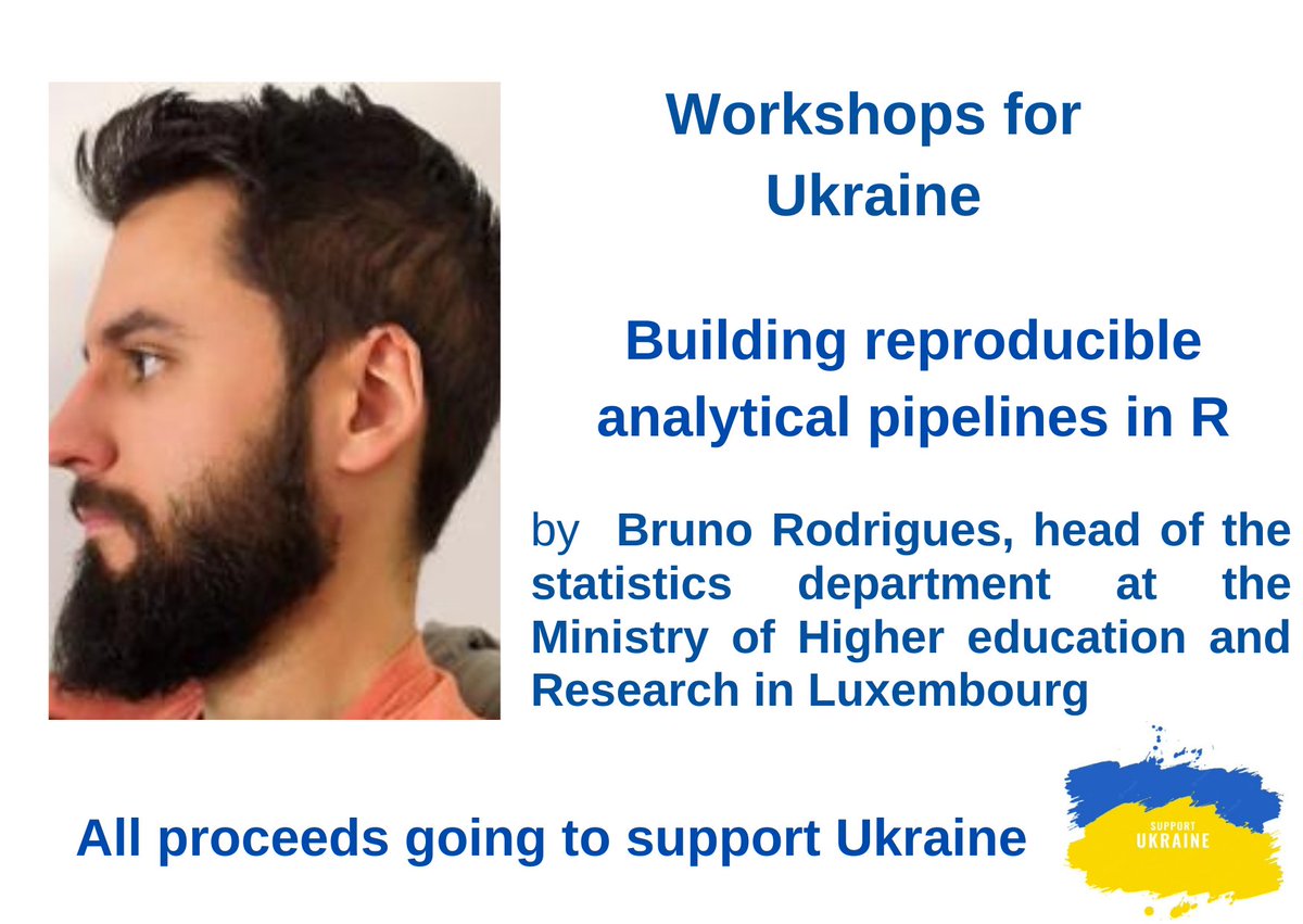 Dariia Mykhailyshyna (@d_mykhailyshyna) on Twitter photo On June 29th we will have a workshop on Building reproducible analytical pipelines in R by <a href="/brodriguesco/">Bruno Rodrigues</a>
Details: bit.ly/41i931X
Please share!
#RStats #EconTwitter #AcademicTwitter On June 29th we will have a workshop on Building reproducible analytical pipelines in R by <a href="/brodriguesco/">Bruno Rodrigues</a>
Details: bit.ly/41i931X
Please share!
#RStats #EconTwitter #AcademicTwitter