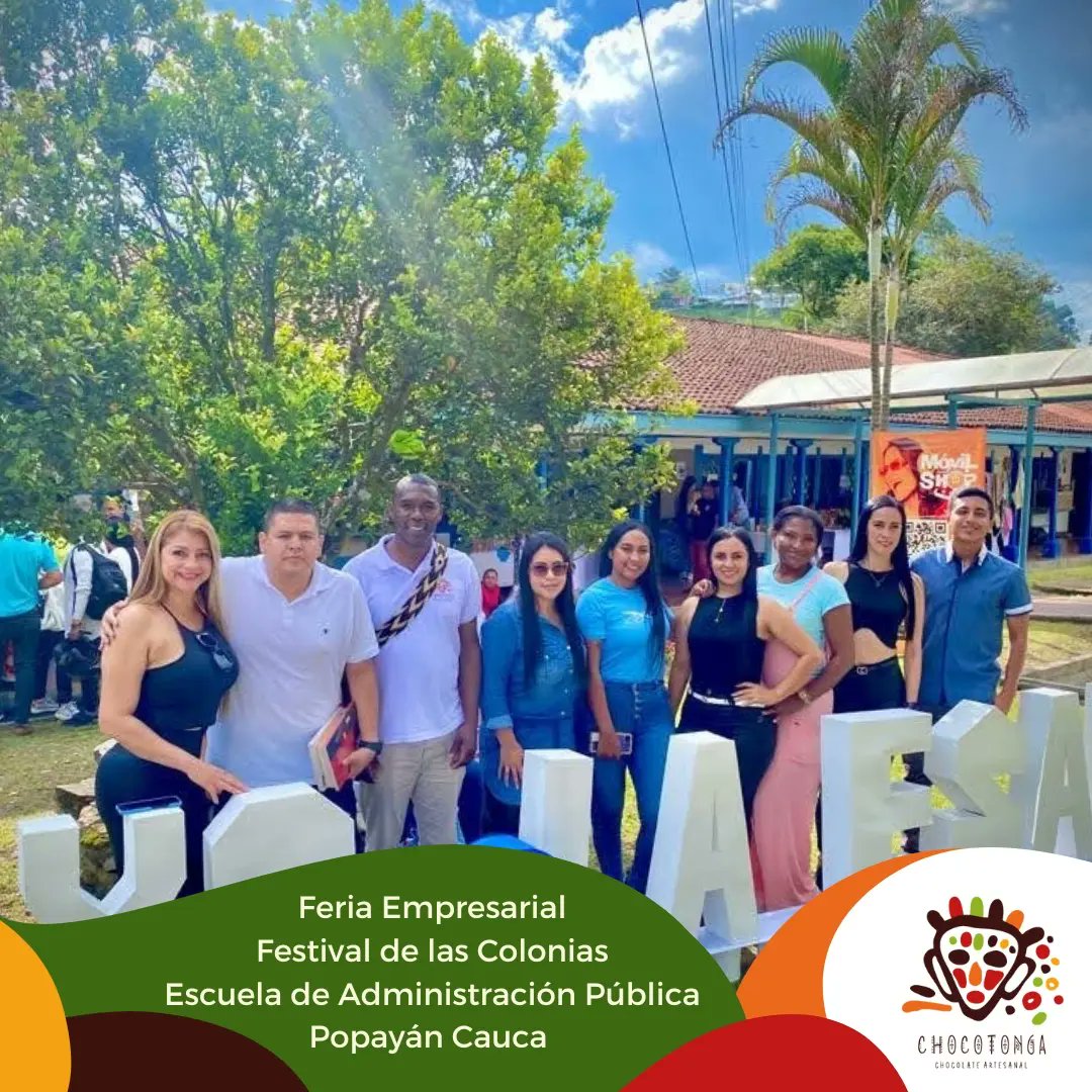 chocotonga2020's tweet photo. Participamos de la #feriaempresarial en la @ESAPOficial sede Cauca. 
en el marco del encuentro de las colonias. Felicitaciones @YolimanB nuestro jefe de procesos quien está cursando APT  V semestre sede Miranda. https://t.co/cemSls6KiQ