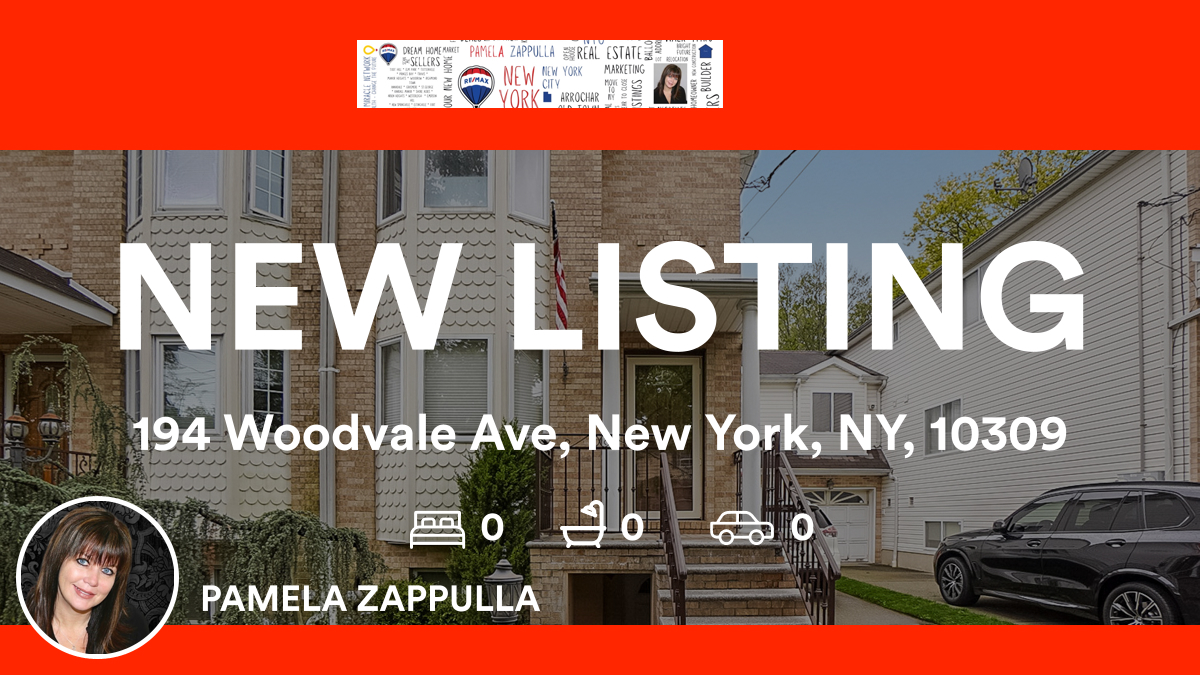 📍 194 Woodvale Ave, New York, NY, 10309

My latest listing on RateMyAgent.
 40AK1178788
rma.reviews/lMT4vf32ggQZ

...
#ratemyagent #realestate