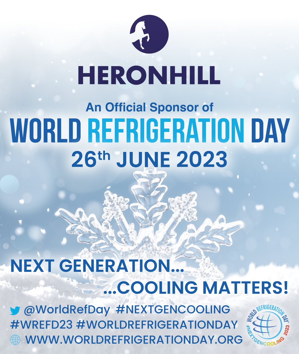 We are delighted to be an official sponsor of World Refrigeration Day again this year #WREFD23