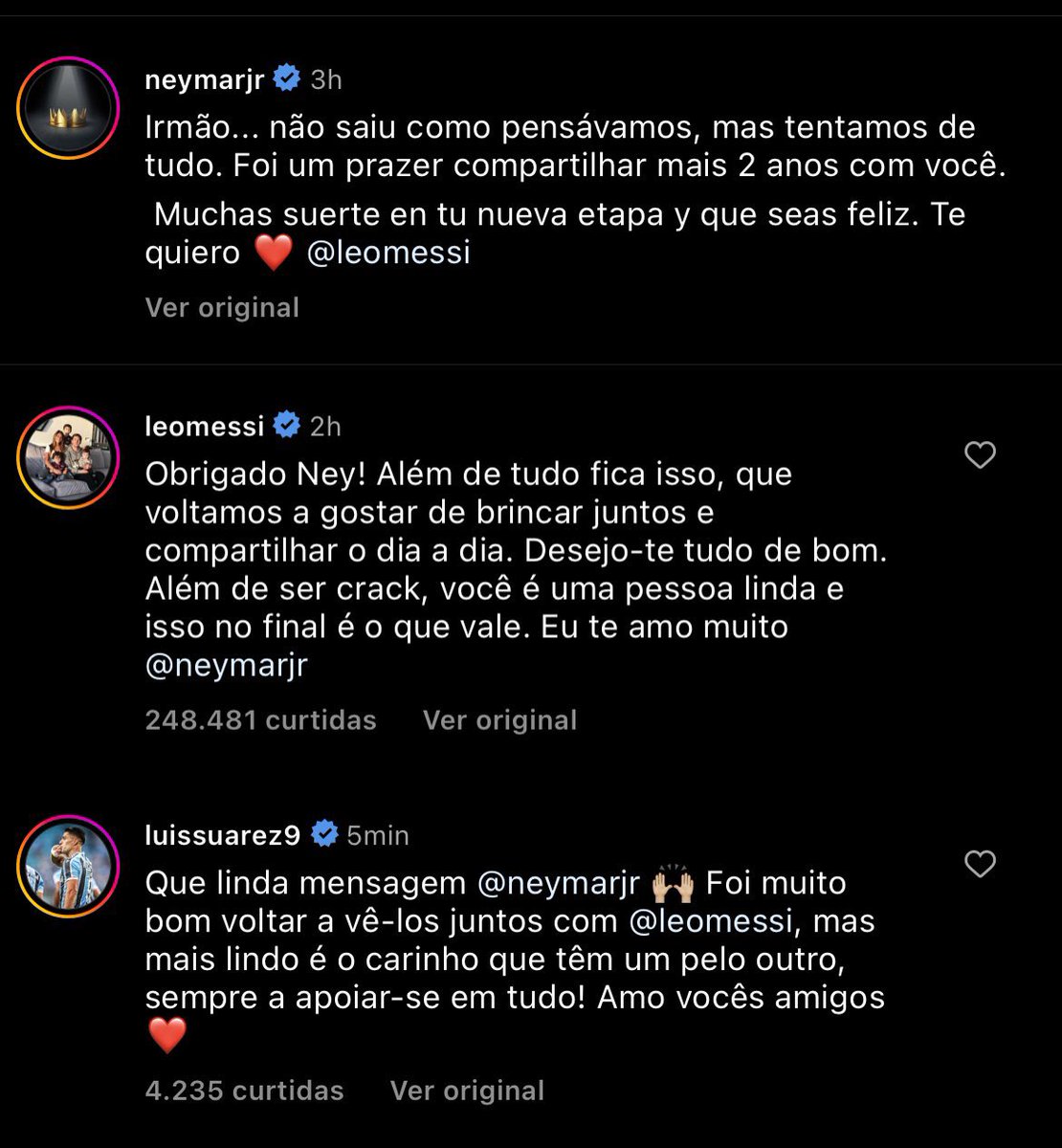 os comentários foi pra matar de vez