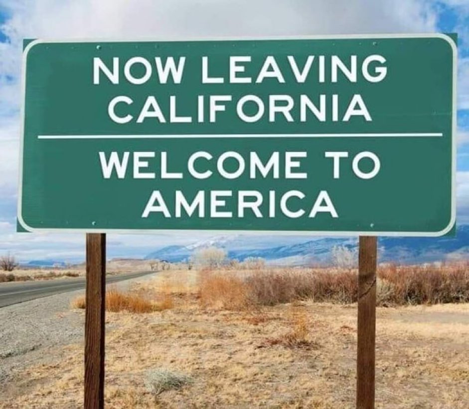 RealJamesWoods's tweet photo. And don’t bring Newsom’s Nonsense with you! https://t.co/S8mw2CtbBI