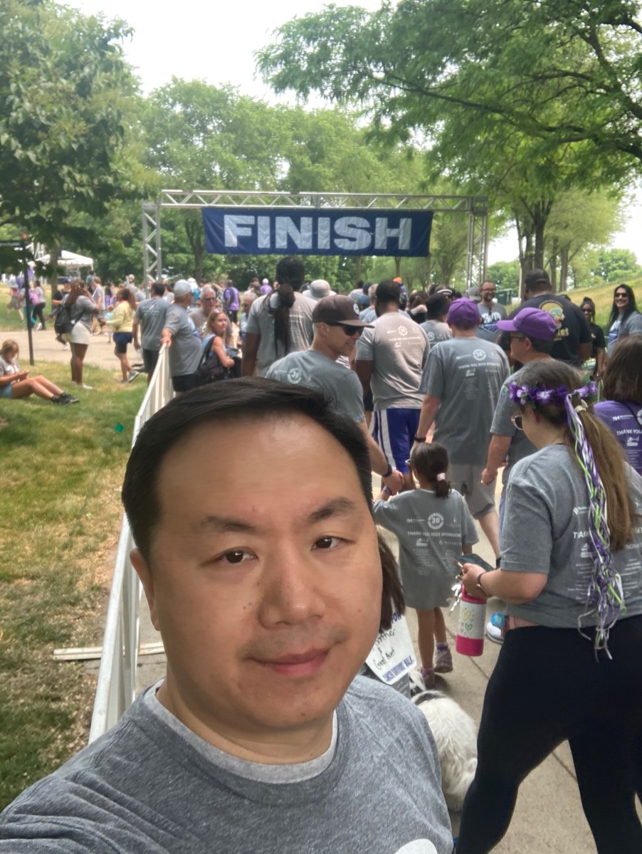 The @LurieCancer survivor walk/5k! What a nice day in the park for a great cause!