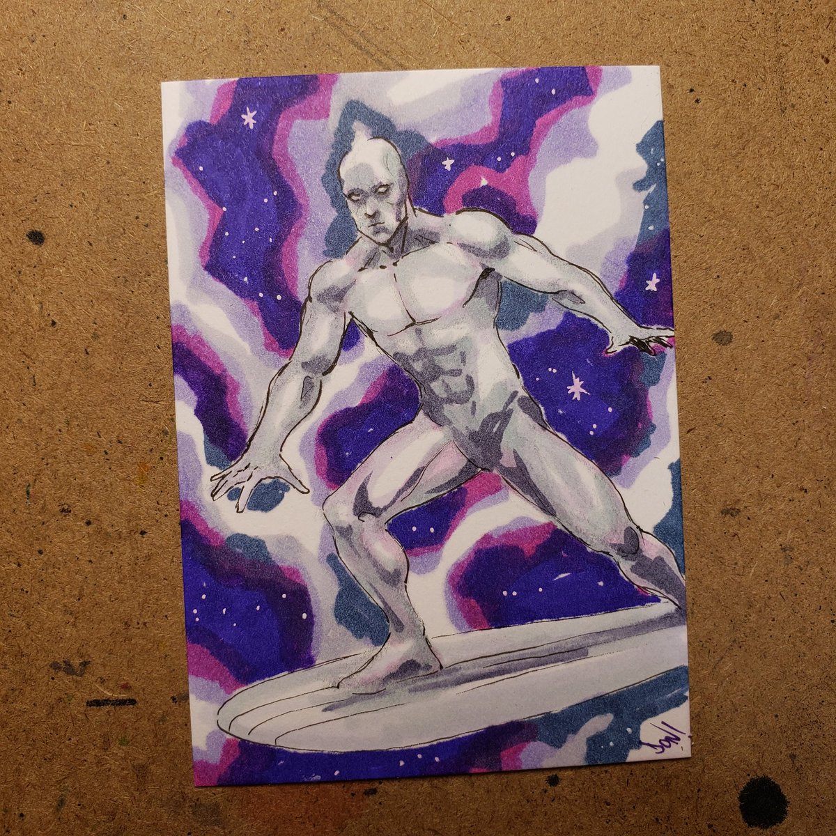 Radd.

#NorinRadd #SilverSurfer #sketchcard