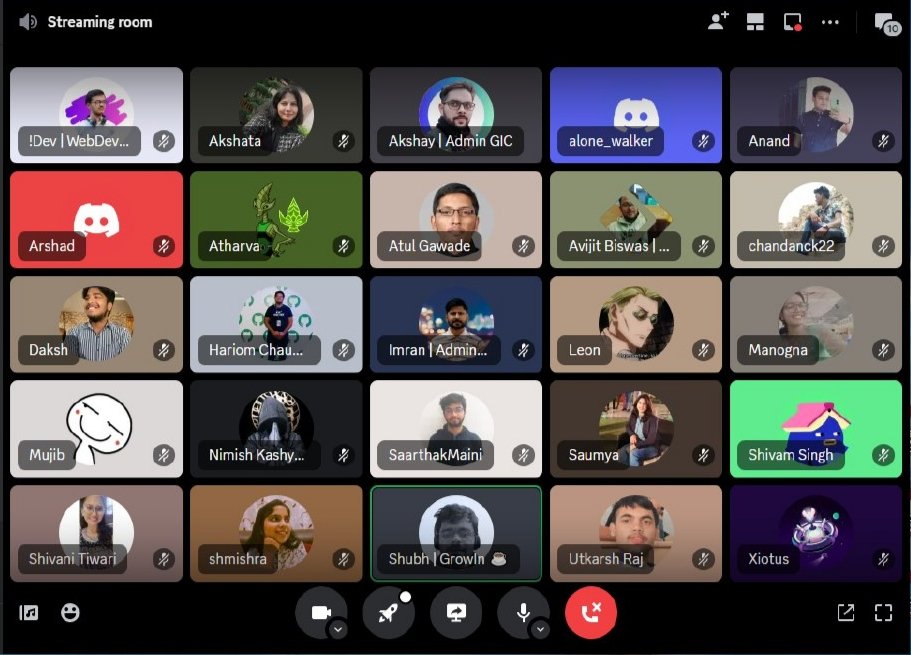 ✅We have done our today's weekly VC chat. Thankyou <a href="/akshayktwt/">Akshay kumar</a> for organizing &amp; hosting.

And thanks to all the amazing folks for sharing your views and guiding others💐💐
@codenameimmy  <a href="/AakashNagpal16/">Aakash Nagpal</a> 
<a href="/DevarshiShimpi/">Devarshi Shimpi</a> <a href="/shubhstwt/">Shubh Sharma</a> <a href="/mediocreDevops/">Leon 🧋</a> @shmishra0117 <a href="/AkshataNale/">Akshata Nale</a>