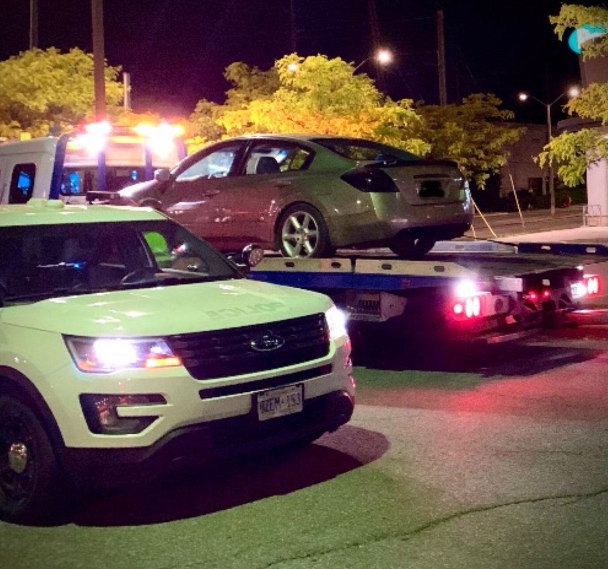 OPSTrafficCM's tweet photo. The night-time’s never the right-time when it comes to high-speeds & street-racing. OPS Traffic Unit officers continue to hold those that insist on using city streets as their own personal race tracks to account..an expensive lesson most would prefer to avoid. #Consequences https://t.co/VbDUgAMFKt