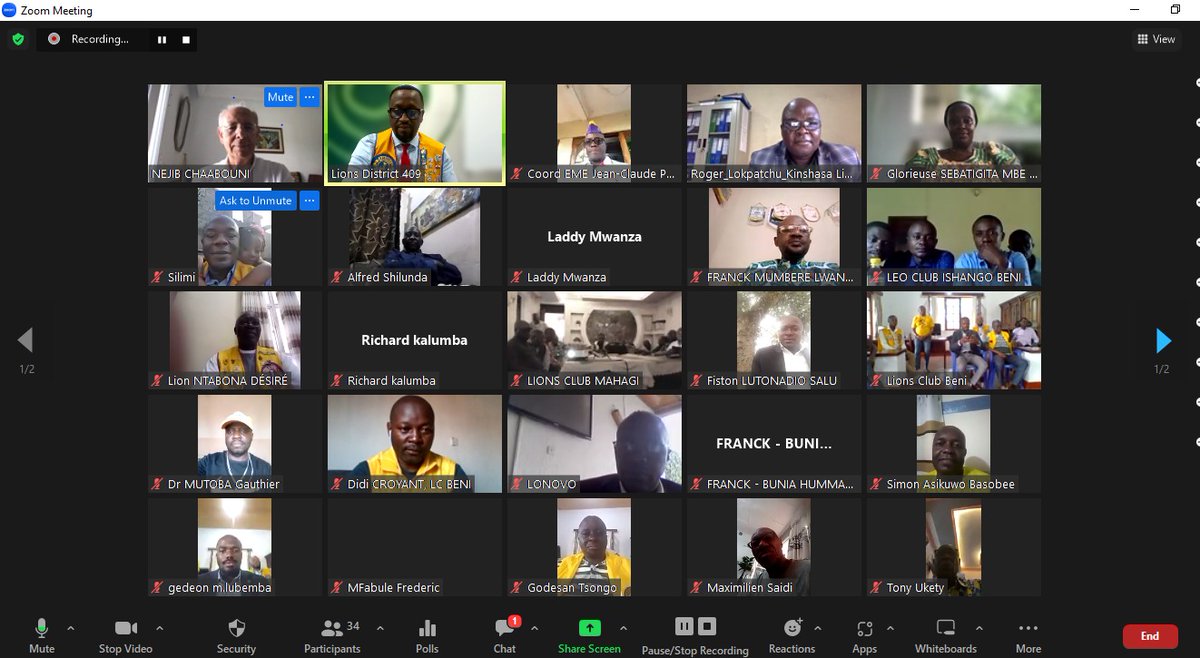 Séance de Formation au niveau du District 409. 
Merci à tous les participants.
<a href="/lionsclubs/">Lions International</a> <a href="/APKavula1er/">André Paluku KAVULA</a> <a href="/LueursEspoir243/">LC Lueurs D’espoir KINSHASA</a> <a href="/LionsClubBuja/">Lions Club Bujumbura Doyen</a> <a href="/kinshasa_malebo/">KINSHASA MALEBO</a>