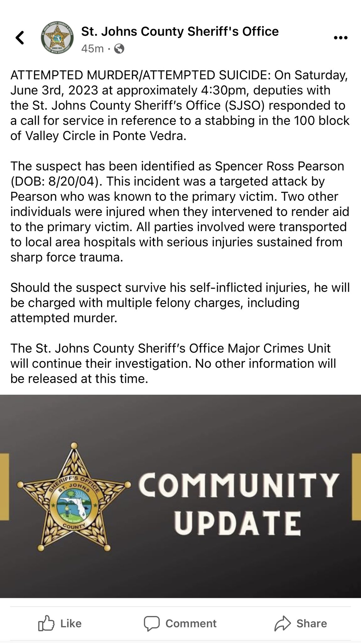 This Just In: Joint Statement From The Hatcher Family And Sheriff'S Office - hr6teny