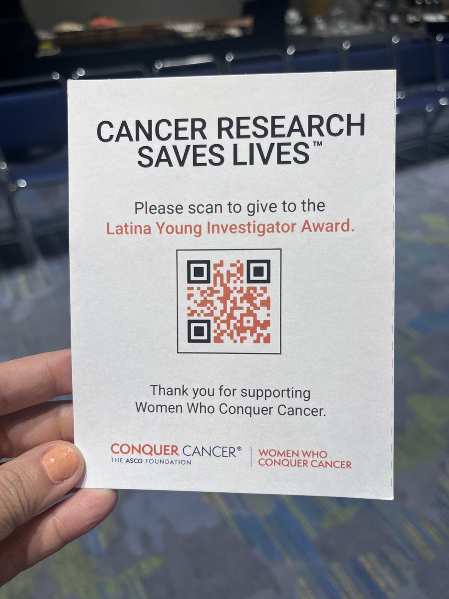 #ASCO23 Support the next generation of Latina Investigators ⁦@ConquerCancerFd⁩ #lcsm #cancerresearchsaveslives