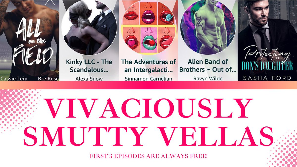 Vivaciously Smutty Vellas

books.bookfunnel.com/vivaciously_sm…

#Romance #scifi #fantasy #reading #KindleVella #spicy #steamy #serials #Vella #vellareaders #vellaauthors #contemporary #bookworm #scifi #amazon