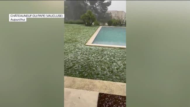 Intempéries: orages de grêle et foudre frappent une grande partie du sud de la France bfmtv.com/environnement/…