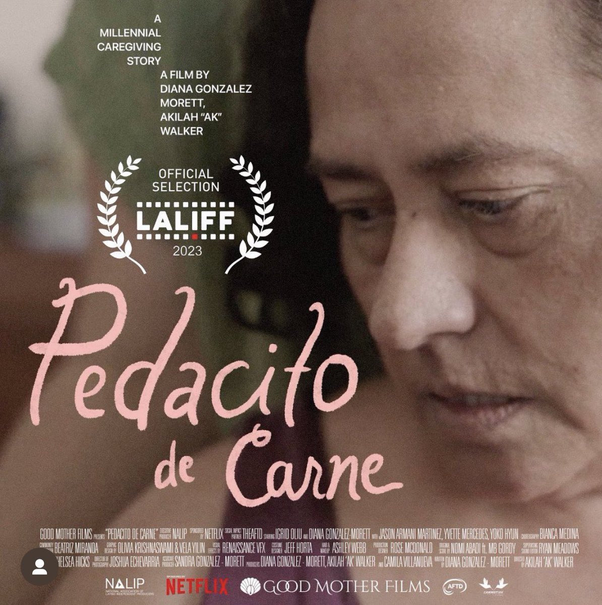My Short Film #PedacitoDeCarne has its World Premiere today @LALIFF 1:45 at the TCL Chinese Theatre ! raising awareness for #MillennialCaregivers & to #EndFTD link in bio for tickets! 💕✨🫶🏾
