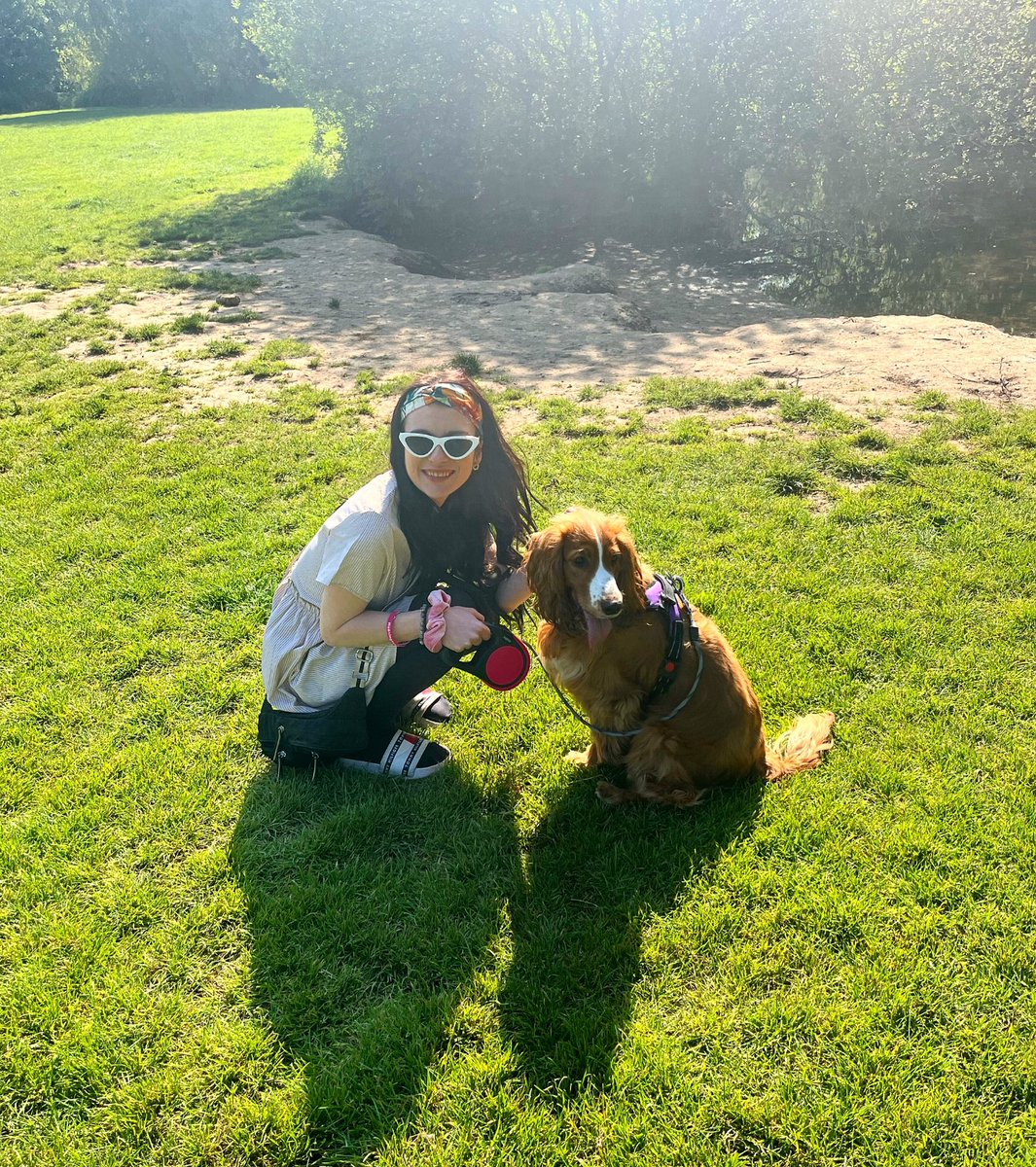 LivmartinezNsft's tweet photo. Walks in sunshine with this little one🐾🐶 https://t.co/ca9FRrrlTU