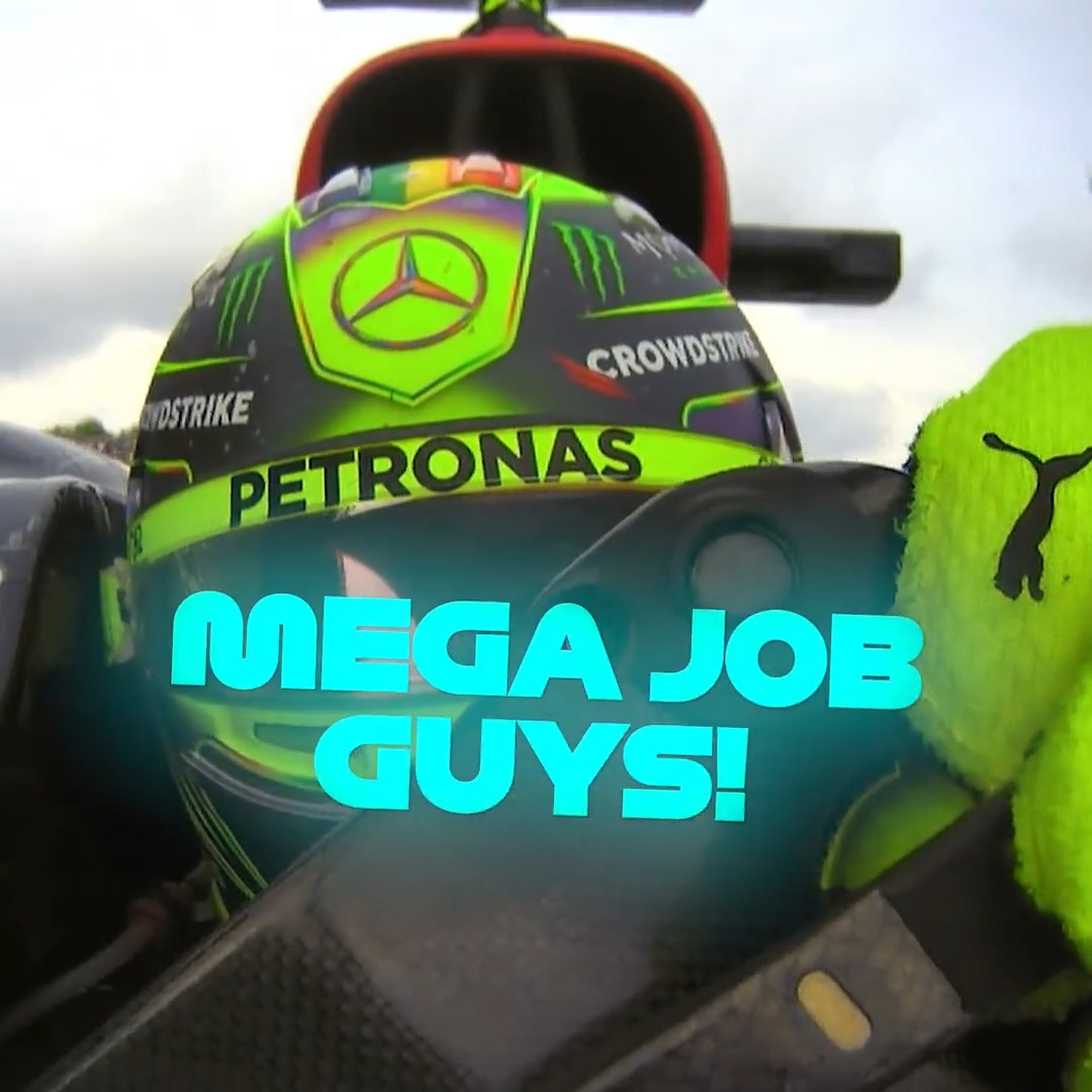 Formula 1 on Twitter ""MEGA JOB, GUYS!" What a boost for Lewis and all