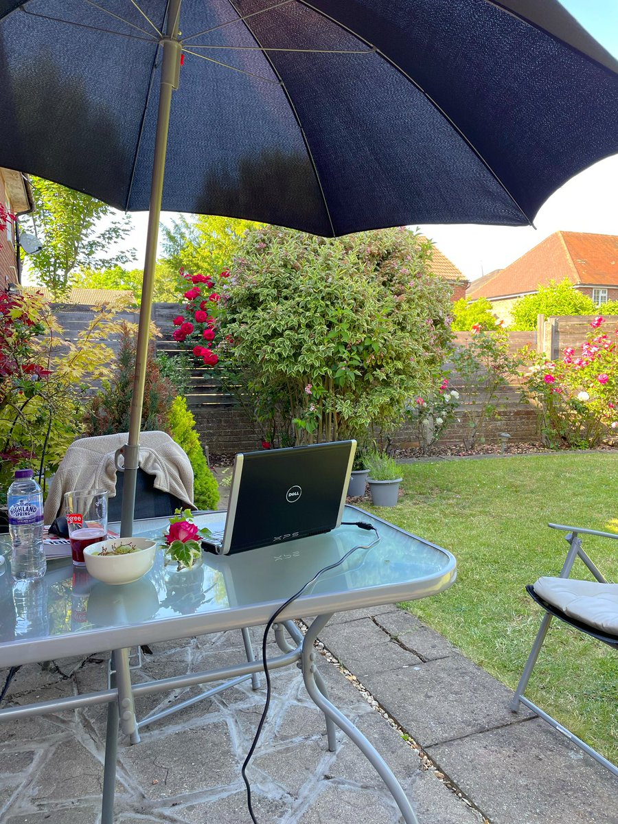 Fantastic time of the year 
when your study can be in the garden ☀️🪴😎📚🤪

#Sunday #peaceofmind #positivity #kindness #study #garden #coffee
#NurseTwitter #NurseLife