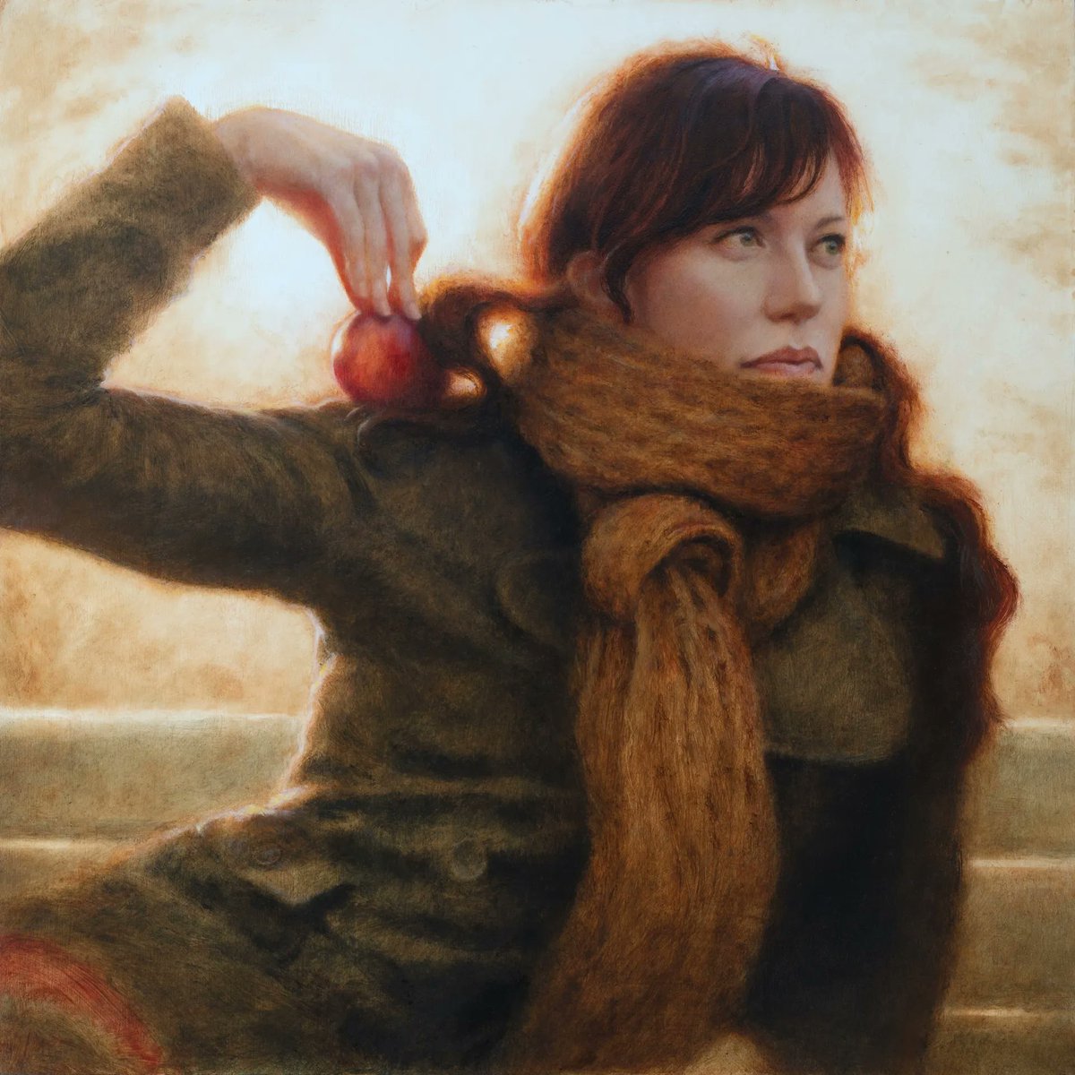 BeautifulBzarre's tweet photo. Speaking to the imagination, @kenjcunningham tells a story in warm, moody brushstrokes. Rich in symbolism, let the autumnal tones and graceful emotion cover you like a blanket of inspiration.

"The Warmth of Purpose, 12 x 12 inches, oil on cradled panel"

#beautifulbizarre https://t.co/2KvagItMdV