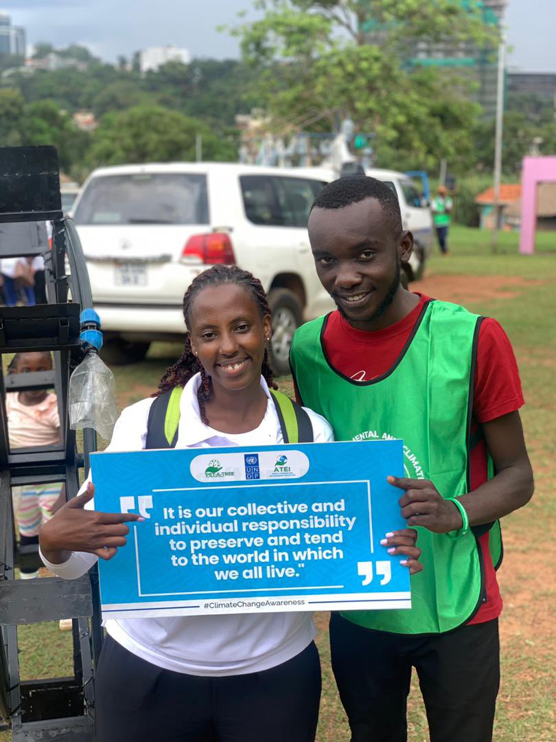The position doesn't matter luckily enough I crossed the finishing line am so honoured to have participated in  #ClimateAwareness2023 marathon to raise awareness about the #ClimateCrisis. 
Thanks to my family green @greenfuturesug & the organisers 
#GreenFuturesUg #5milliontrees