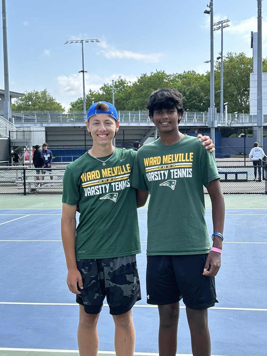 Congratulations Ward Melville Tennis Doubles Team Gabe Bursztyn and Shashank Pennabadi for competing in the state championships and finishing in 3rd place!! The Athletic Department is very proud of this accomplishment and the tennis team had another successful season.