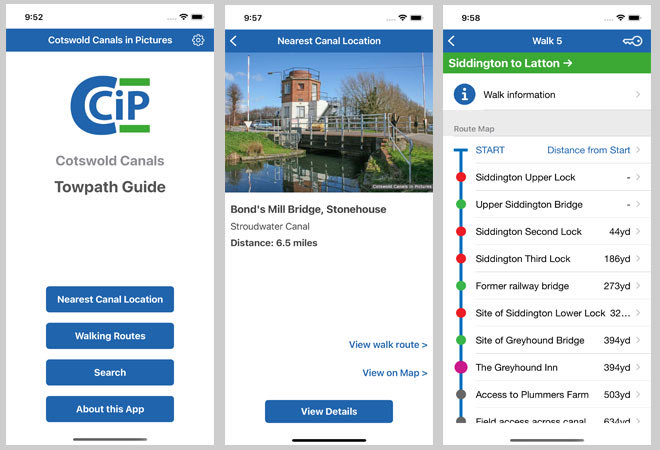 New versions of the Cotswolds Canals Towpath Guide app have been released for IOS and Android devices.

More info at cotswoldcanals.net/ccip-towpath-g….

@CanalsConnected @CanalRiverTrust @CRTBoating @CotswoldCanals @CirenHissoc