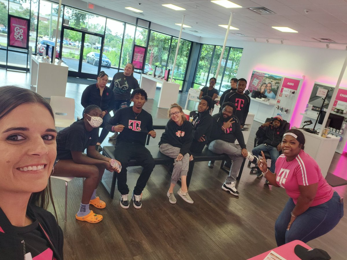 Store huddle went great!! The Play Makers of Perry are ready to put forth our 'BEST' with every customer!!! #PlayMakers #TMobile #TheUncarrier #CustomerObsessed