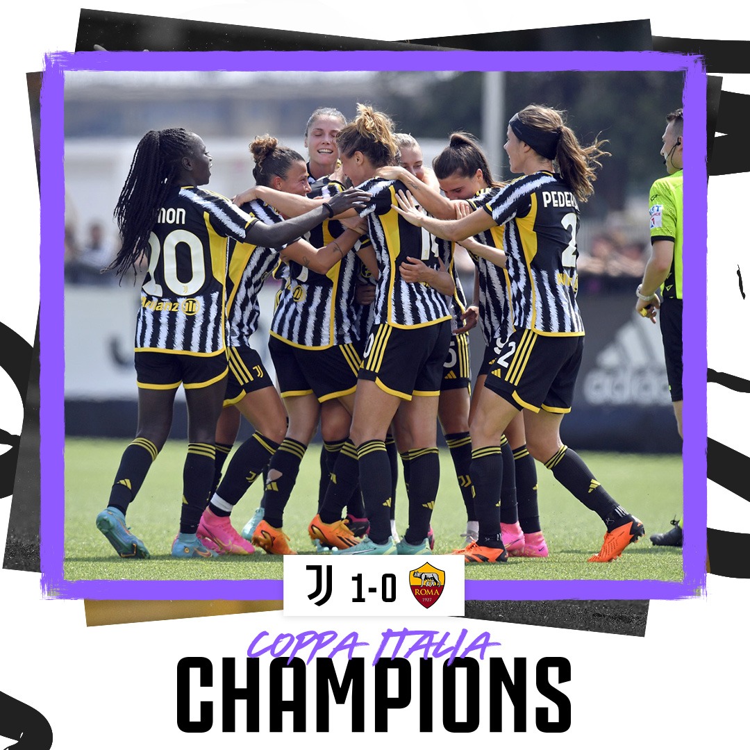 Congrats ladies 🤍🖤👊👊 #juventuswomen #CoppaItaliaFemminile 
Grazie ragazze