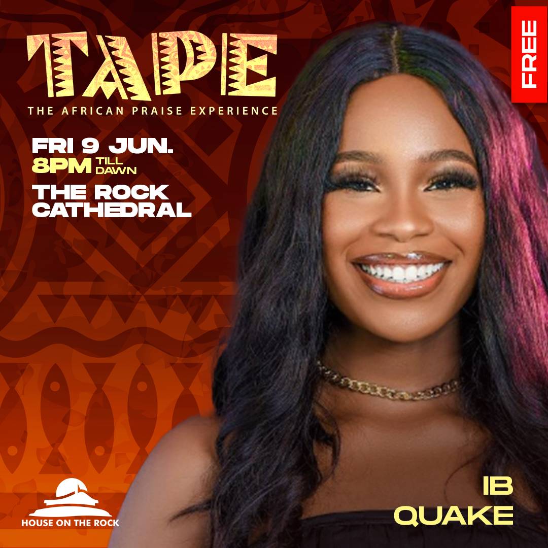 TheExperienceLG's tweet photo. #TAPE2023 are you ready?! Tag 3 friends to this post to remind them about your praise hang out. It is time to join voices together and bring down every wall that has delayed or limited you in any form!

Venue: The Rock Cathedral, Lekki.
Date : 9 June 2023
Time 8pm. It's free! https://t.co/eg4skwCA3M