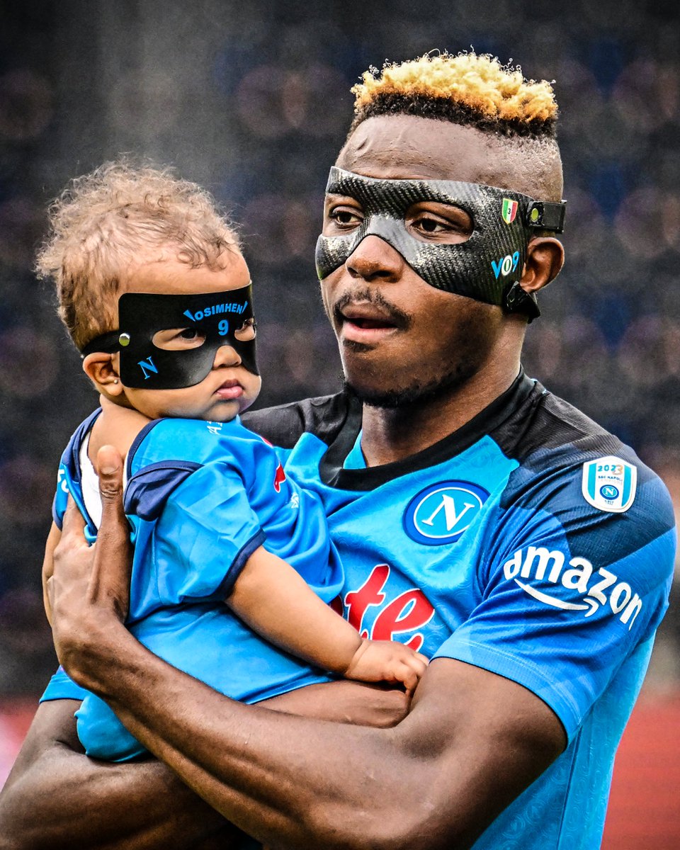 Victor Osimhen's baby daughter's mask 🥺