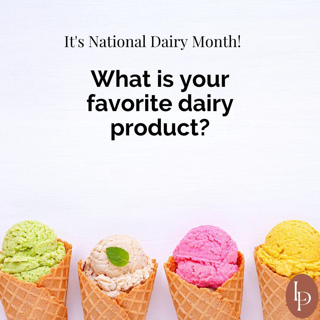 Dairy products are delicious and provide essential nutrients for our bodies. What's your favorite dairy product? Whether it's milk, cheese, yogurt, or ice cream, let's celebrate the goodness of dairy today and every day! #DairyDelight #EssentialNutrition #CelebrateDairy