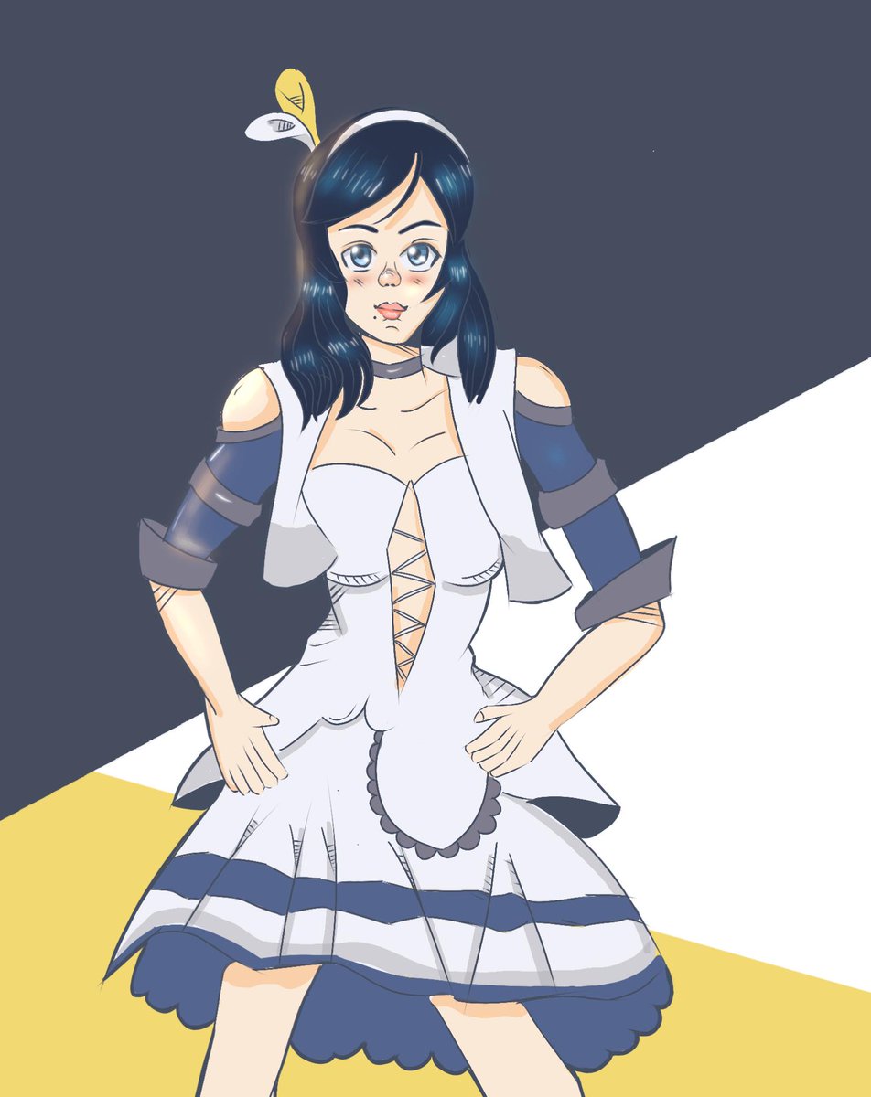 E__Gloo's tweet photo. Le Dimanche du  dessin original !
Récemment j'ai fait Egloo sur SC 6,  j'ai beaucoup aimé cette version c'est donc pour cela que j'ai décidé de la dessiner avec cette tenue !
J'aime beaucoup pourtant il manque quelque chose  :/
#fanart #artwork #soulcalibur6 #digitalpainting https://t.co/Y5dTXinfrV