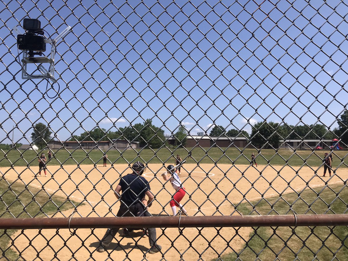 XplosionSoftbal's tweet photo. This old baseball field has been resurrected as a softball field.  Took some time and hard work but first game on it today!  #Fourthfield #16uXplosion downs #16UThunderbirds https://t.co/JC91F1nhTe