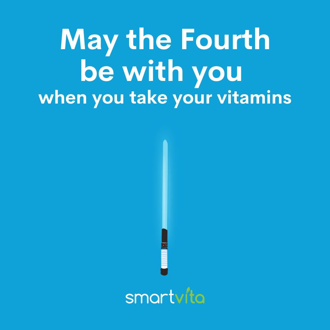 Don’t forget your vitamins this morning! #MayTheFourth