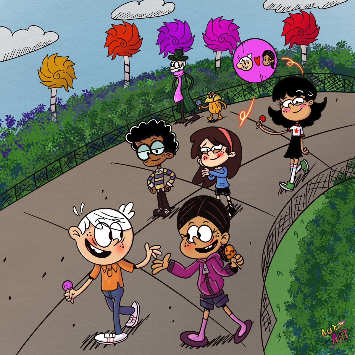 Walk in the park 🏞️

#TheLoudHousefanart #theloudhouse #RonnieAnneSantiago #RonnieColn #LincolnLoud #fanart #CartoonArt
#stellazhau #stella_zhau #SidChang