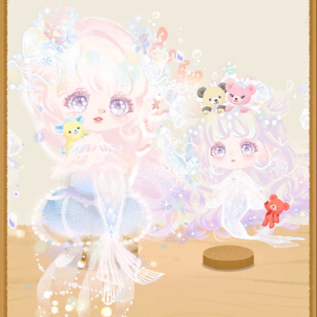 人魚コーデ🧜‍♀️🫧

今月のVIPはアリエルな気がする🥹

妹ちゃんが連れている鳥は
誰がなんと言おうとスカットルです☺️💕