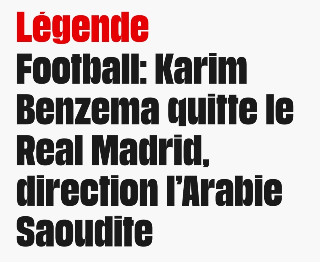 @ALeaument Victoire!
Karim Benzema le ballon d'or du Peuple rejoint le Pays des Droits de l'Homme, de la Liberté de la Presse, des fiertés LGBT et des Energies Renouvelables!