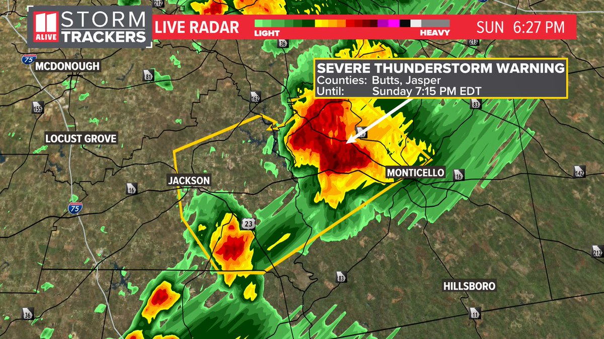 Melissa Nord on Twitter "A Severe Thunderstorm Warning has been issued