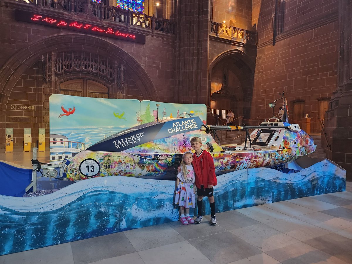 Went to check out our @BoatofHope competition entries @LivCathedral & got to chat with the amazing @berniehollywood what an incredible achievement Bernie! 👏 #boatofhope #BeLikeBernie @CTKLiverpoolY4 @CTKLiverpoolY1