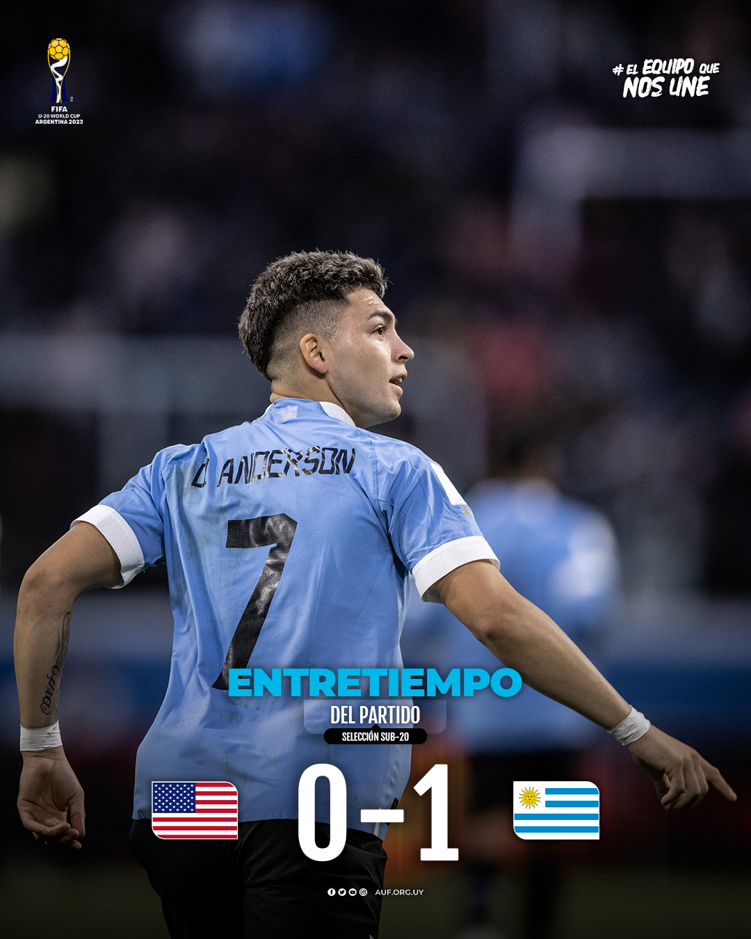 AUF - Selección Uruguaya de Fútbol - ⏸️ 𝙁𝙄𝙉𝘼𝙇 𝘿𝙀𝙇