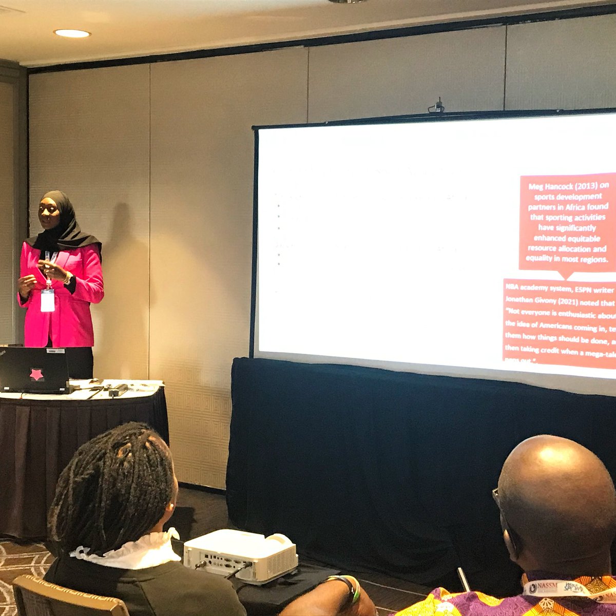 It was amazing to wrap up my first year as a doctoral student by presenting at my first NASSM conference in Montreal. I shared about Understanding Sport Academies in Africa. 

Thankful to my Umass family for a great year and my Uconn family for their unwavering support! 🙌