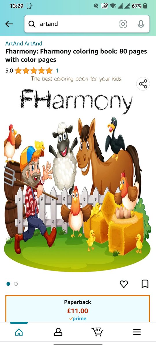 #BigDiscount
#coloringbook
#art
#GraphicDesigner
FHarmony' is a book designed for toddlers and preschoolers to learn about colors.
 amzn.eu/d/ha2GzaK