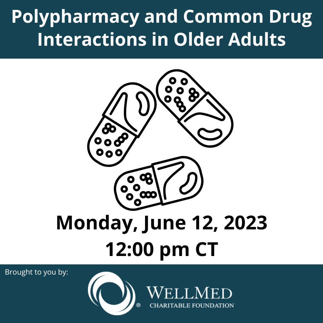 The use of multiple medications increases as an individual has more health conditions and as one ages. This has been coined polypharmacy. As an individual takes more medications they are at a greater risk for side effects and drug interactions.  RSVP: bit.ly/3C0Ia8p