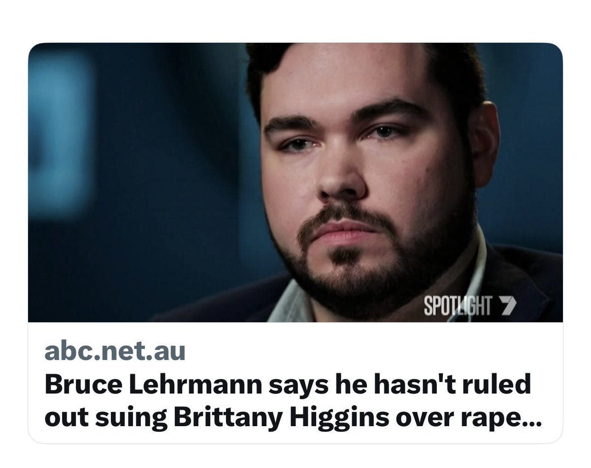 If you still think it’s reasonable Bruce Lehrmann did the interview on <a href="/Channel7/">Channel 7</a> last night, never forget he obviously did so (with the assistance of Kerry Stokes) primarily to threaten Brittany once more. 

Fuck him, Stokes, and all who helped with this train wreck.