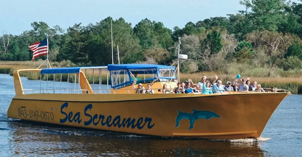 Dive into adventure! 🌊 Myrtle Beach Watersports presents Sea Thunder & Sea Screamer Dolphin Cruises! 🐬 Hold on tight for a wild ride and make unforgettable memories with their fin-tastic friends. Book now! buff.ly/42Avn7P 🐬🌊 #MyrtleBeachWatersports #DolphinCruises