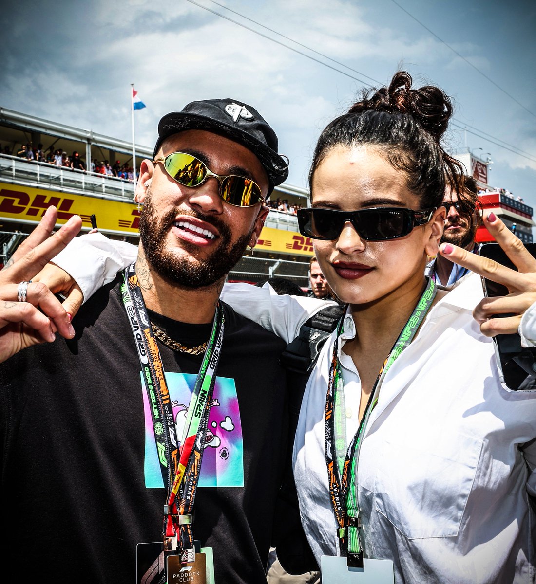 Neymar x Rosalía at the Spanish Grand Prix ✌️