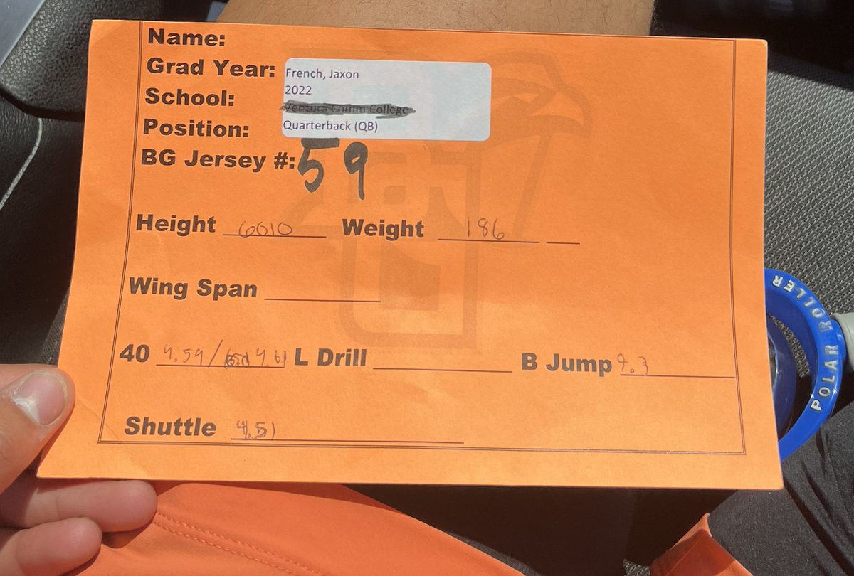 Had a blast at Bowling Green camp today. Threw and ran well while also winning the fastest man competition.

Felt good to get out there and compete 
<a href="/CoachLoefflerBG/">Scot Loeffler</a> <a href="/CoachMaxWarner/">Max Warner</a> <a href="/CoachBeyRasool/">Coach Rasool</a> <a href="/CoachCDeen/">Cameron Deen</a> <a href="/D_DUBB9/">Darrell Wilson Jr</a> <a href="/CoachLJJohnson/">Coach Johnson</a> <a href="/CoachRamirezOL/">Phill Ramirez</a> <a href="/BradMaendler/">Brad Maendler</a> <a href="/JoeDelguyd/">OldSchoolBoxingClub</a>