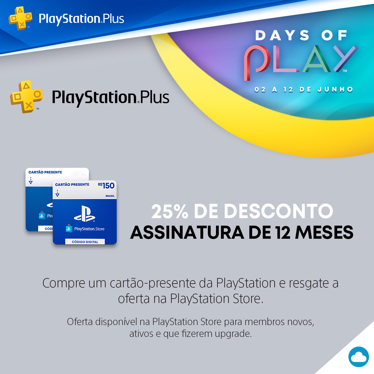 Cartao psn plus ps4 12 meses